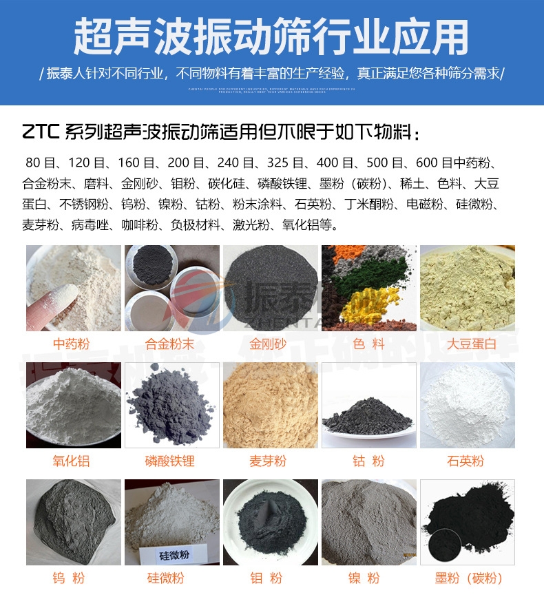 化學(xué)原料超聲波振動篩行業(yè)應(yīng)用